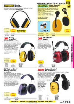 HEARING PROTECTION - MUFFS GROUP 3M&trade; Push-to