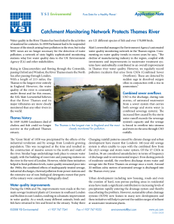 Catchment Monitoring Network Protects Thames River