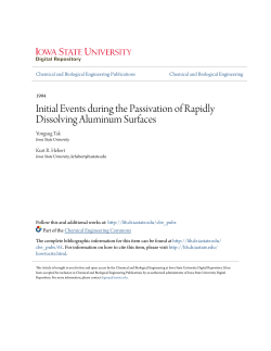 Initial Events during the Passivation of Rapidly Dissolving Aluminum