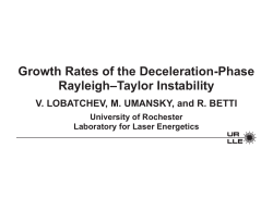 Growth Rates of the Deceleration-Phase Rayleigh&ndash;Taylor Instability