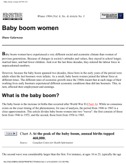 Baby boom women