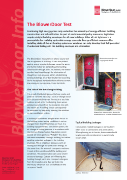 BlowerDoor Info