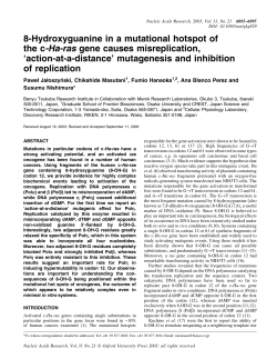 8-Hydroxyguanine in a mutational hotspot of the