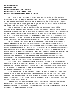 Luther 500: What`s the Big Deal Anyway?