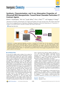 Synthesis, Characterization, and X‑ray Attenuation