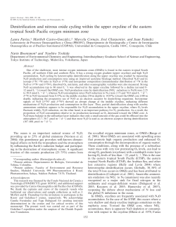 Far&iacute;as, L., et al. Denitrification and nitrous oxide cycling within the