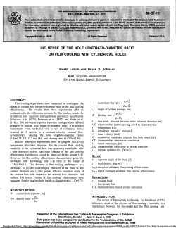 Influence of the Hole Length-to-Diameter Ratio on Film Cooling With