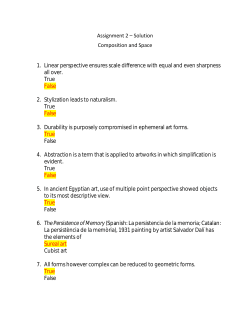 Assignment 2 &ndash; Solution Composition and Space 1. Linear