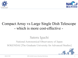 Compact Array vs Large Single Dish Telescope
