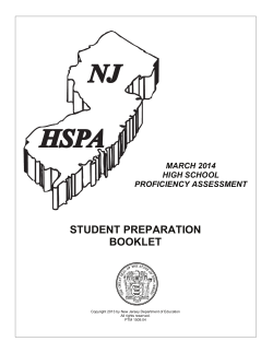 Student Preparation Booklet