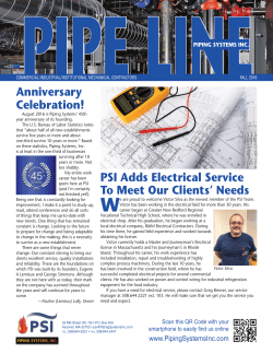Fall 2016 - Piping Systems, Inc.