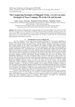 The Conquering Strategies of Oligopoly Firms. A review on entry