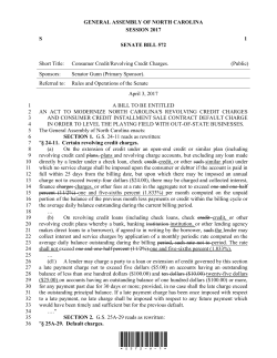 Consumer Credit/Revolving Credit Charges.