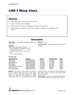 LHD-1 Wasp Class - Forecast International