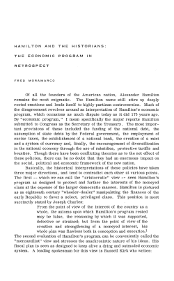 Of all the founders of the American nation, Alexander Hamilton