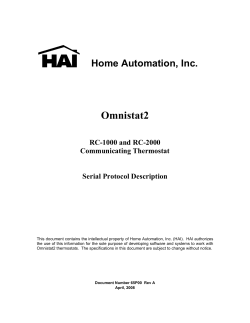 65P00 Omnistat2 Serial Protocol Description