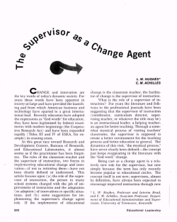 and innovation are the key words of today`s dynamic society. For