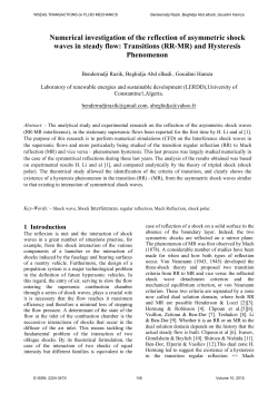 Numerical investigation of the reflection of asymmetric