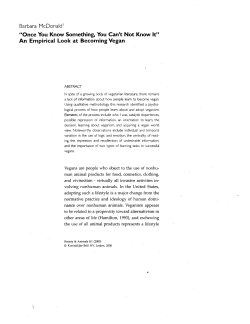 Barbara McDonald1 - Animals and Society Institute