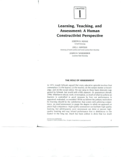 Learning, Teaching, and Assessment: A Human Constructivist
