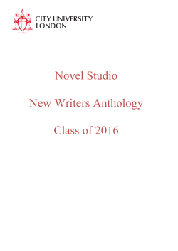 Novel Studio Anthology 2016 - City, University of London