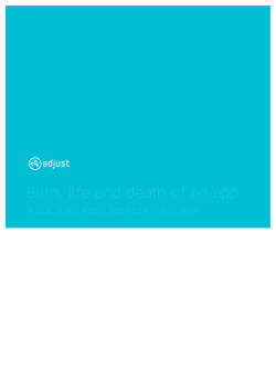 Birth, life and death of an app