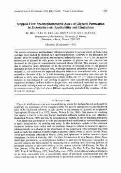 Stopped-Flow Spectrophotometric Assay of Glycerol