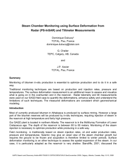(PS-InSAR) and Tiltmeter Measurements