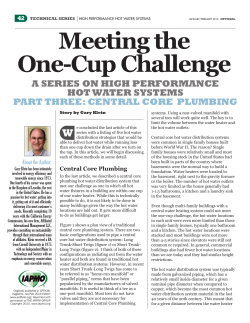 Meeting the One-Cup Challenge - Alliance for Water Efficiency