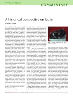 A historical perspective on leptin