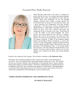 Featured Poet: Molly Peacock