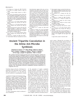 Ancient Tripartite Coevolution in the Attine Ant