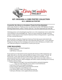 to the PDF version of the Core Poetry Collection Kit