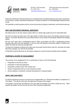 New Client Form - Richards Financial Services