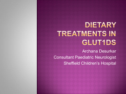 AD presentation 30 08 13 - Glut1 Deficiency Foundation