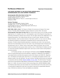 live music returns to the sculpture garden