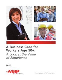 A Business Case for Workers Age 50+