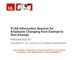 Employee Information Session presentation