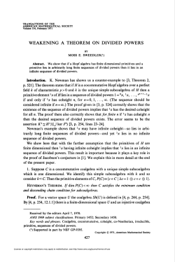 weakening a theorem on divided powers