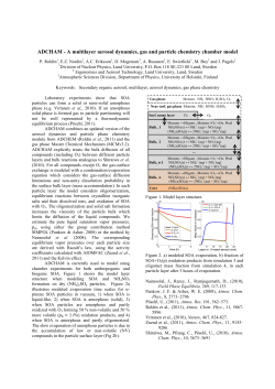 ADCHAM - A multilayer aerosol dynamics, gas and particle