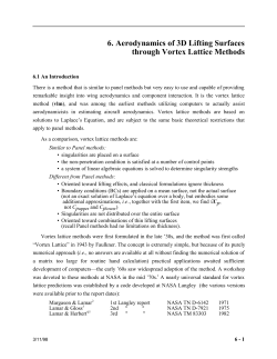 6. Aerodynamics of 3D Lifting Surfaces through