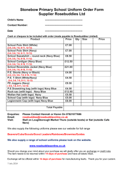 Rosebuddies - Stonebow Primary School