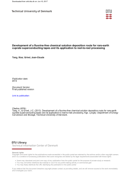Development of a fluorine-free chemical solution