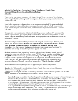 Regional Van Driver Package