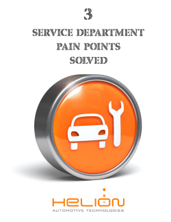 service department pain points solved