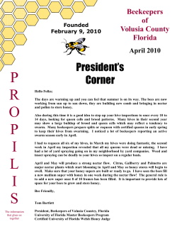 Newsletter Apr 2010 - Volusia Beekeepers
