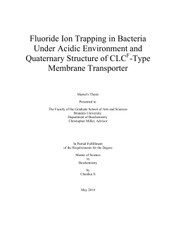 Fluoride Ion Trapping in Bacteria Under Acidic Environment and