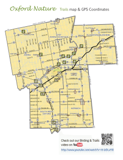 Trails PDF Map - Tourism Oxford