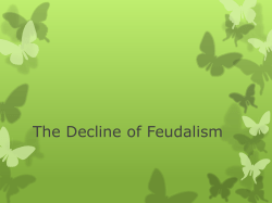 The Decline of Feudalism