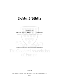 Goddard Wills - The Goddard Association of Europe